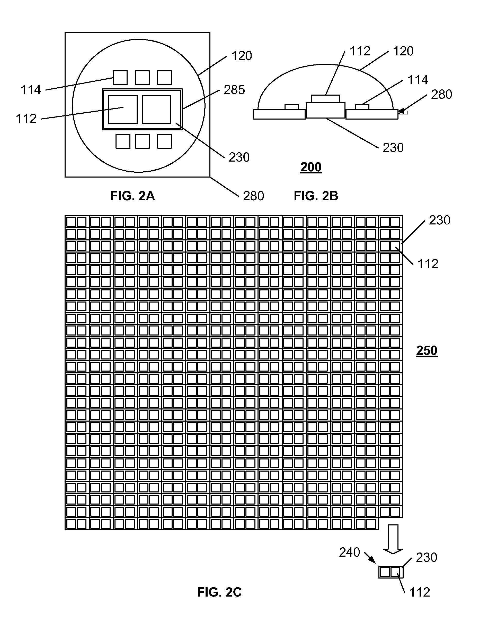 Hybrid combination of substrate and carrier mounted light emitting devices