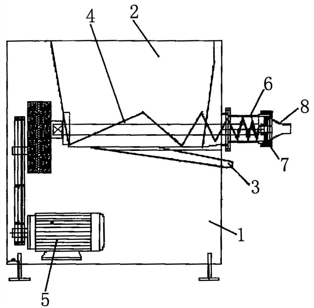 Protein filament extruding device