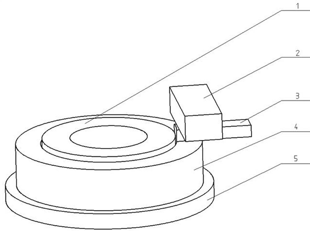 Extra-large annular forge piece forming die forging method