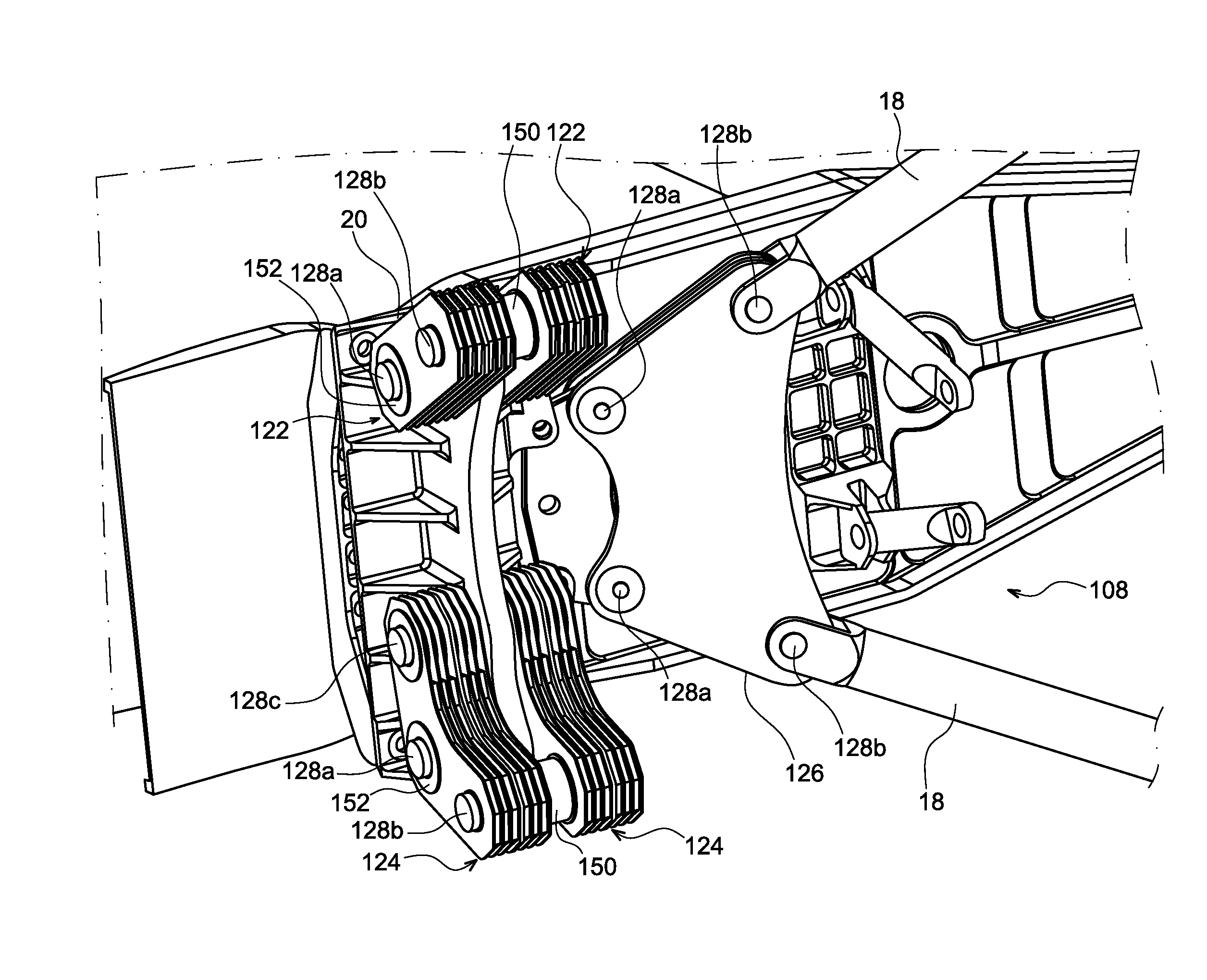 Flexible linking device for an aircraft propulsion system