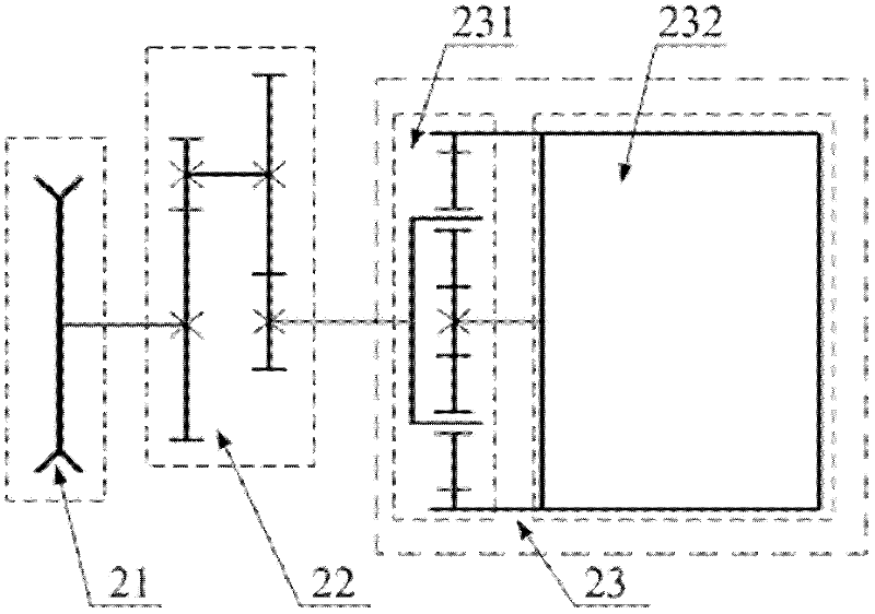 Hybrid bulldozer and power system thereof