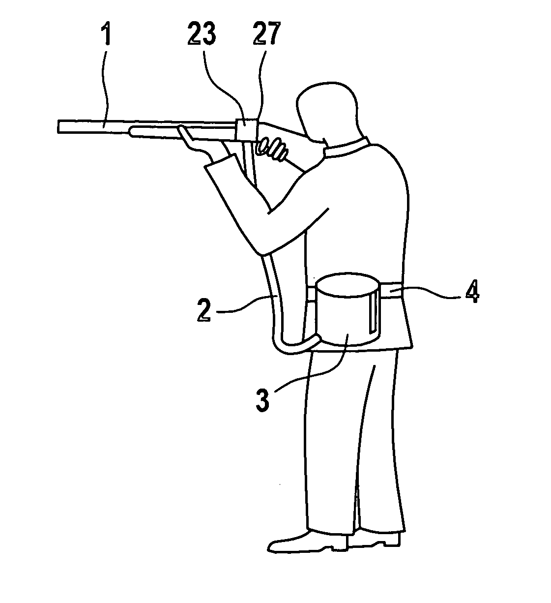 Device for storing projectile balls and feeding them into the projectile chamber of a gun
