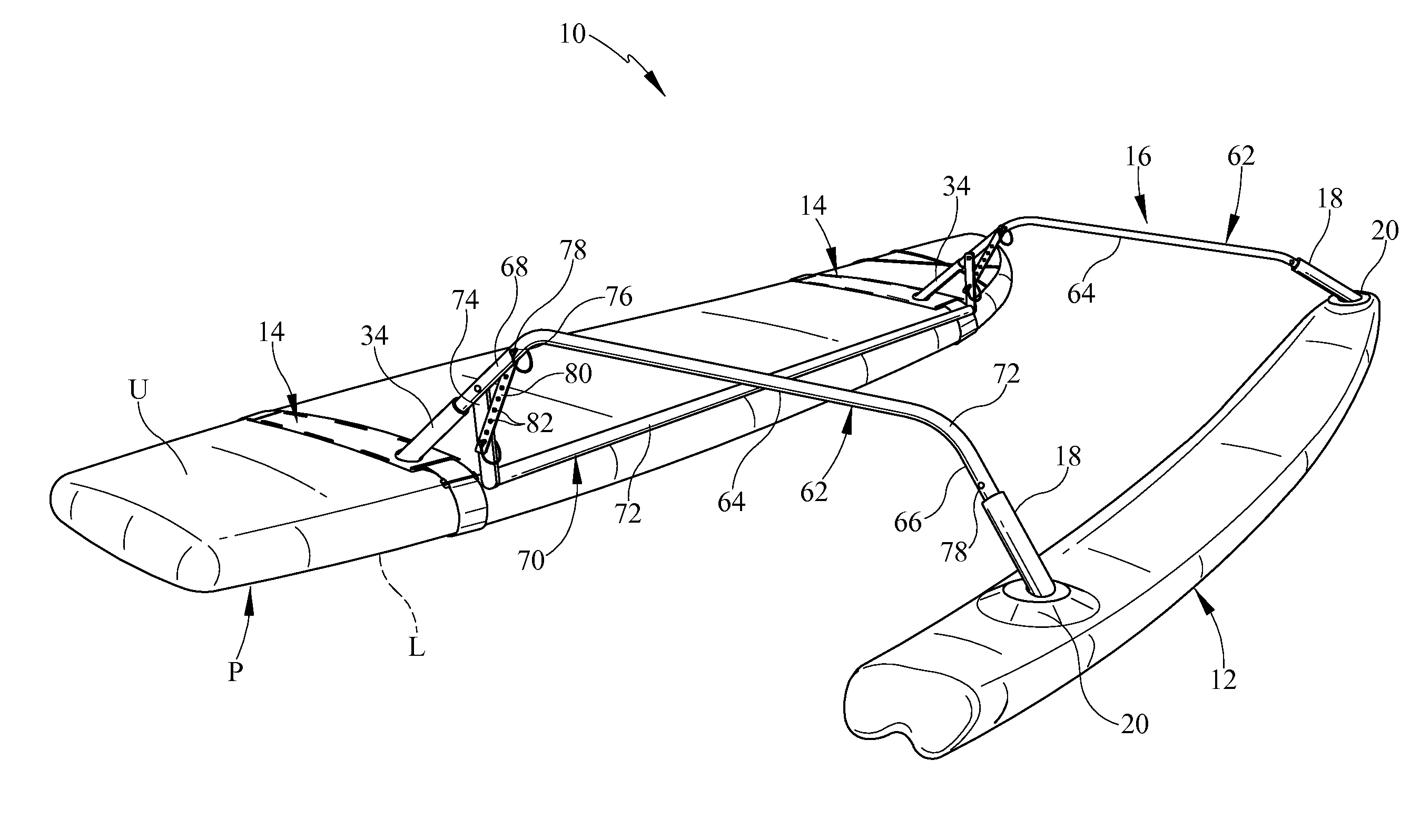 Stand-up paddle board outrigger system