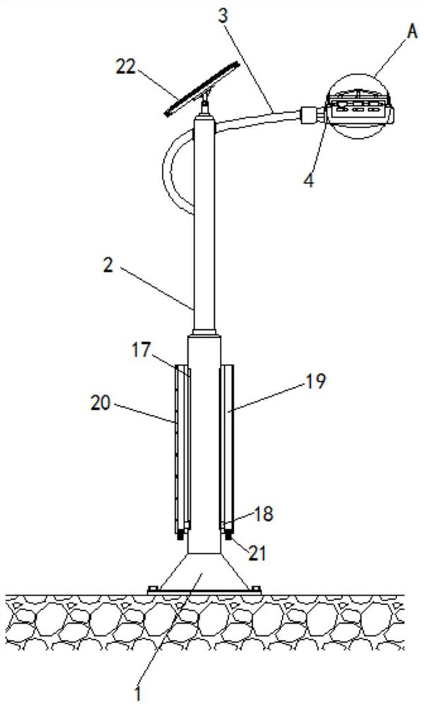 Novel integrated low-light-level photoelectric street lamp with protection function