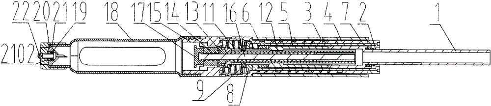 Reusable injector and working method thereof