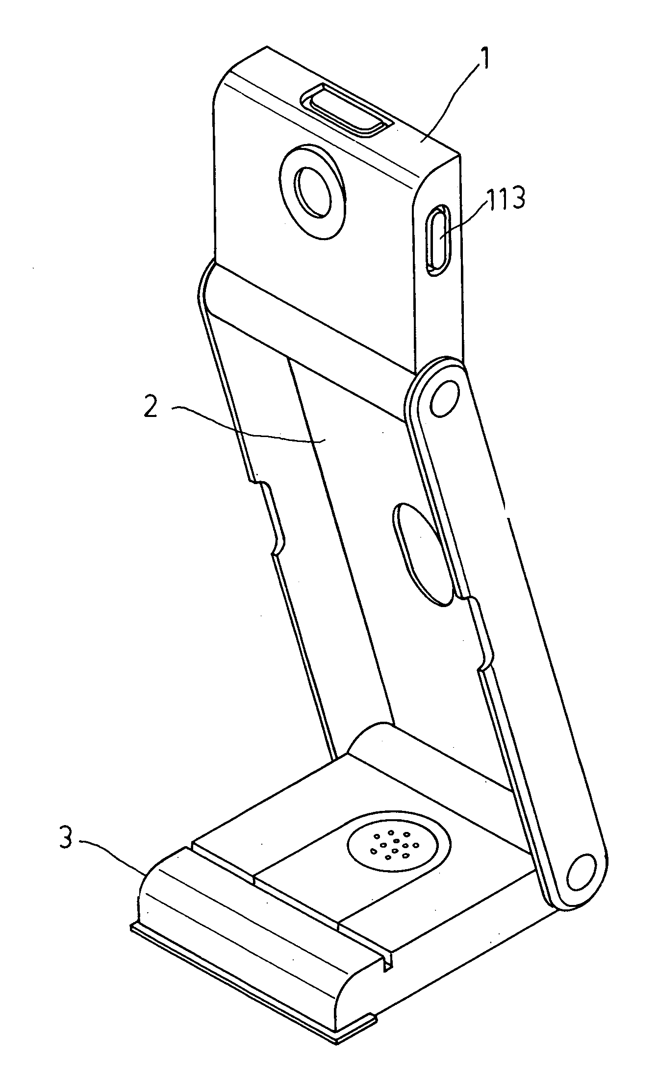 Foldable picture-taking device with scanning function