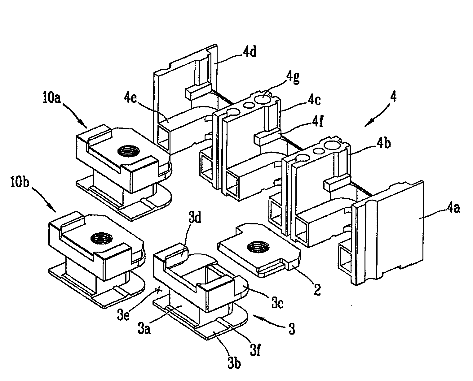 Terminal module assembly for molded case circuit breaker and molded case circuit breaker having the same