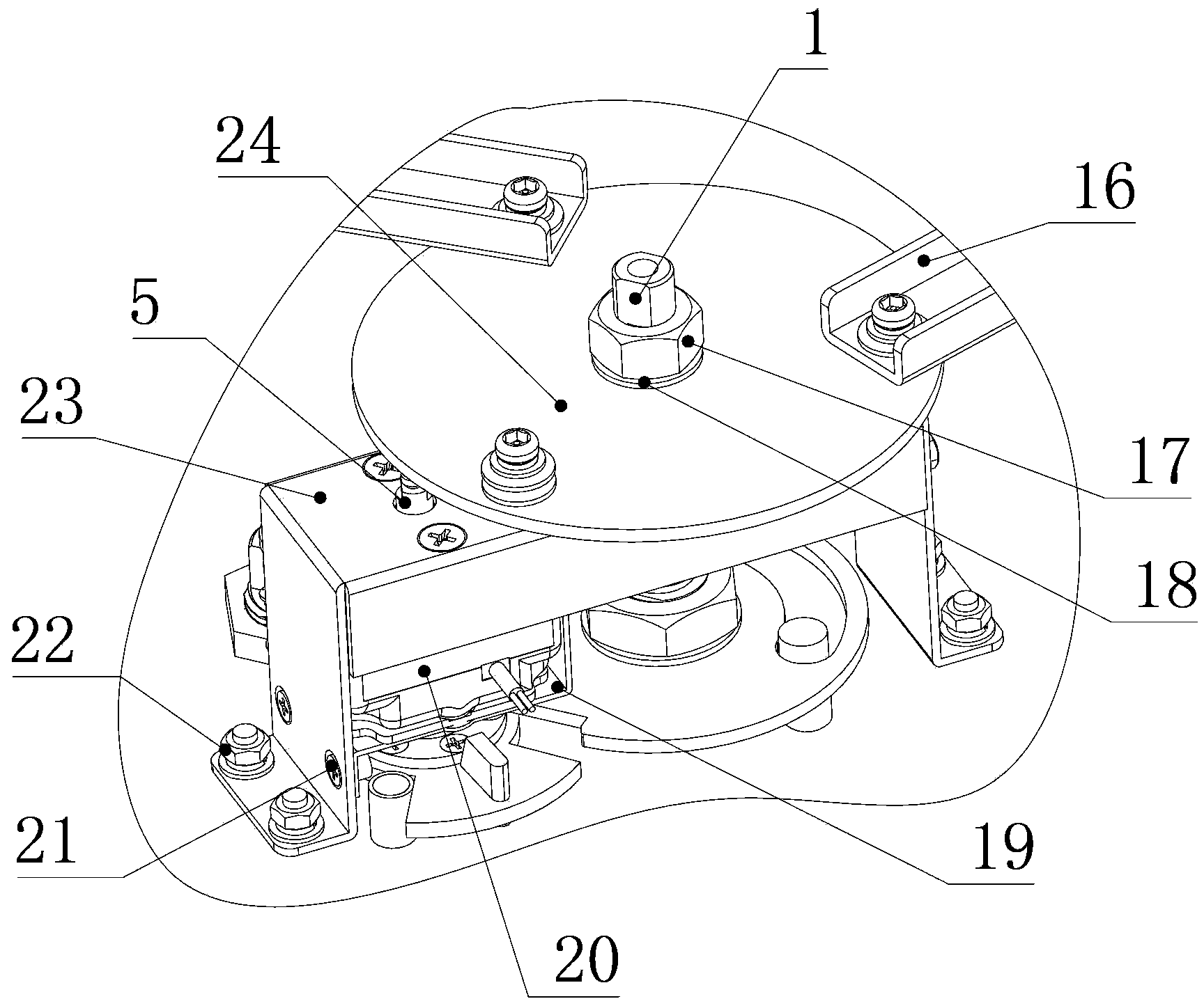 Device applied to locking and opening well lid lock and stably keeping