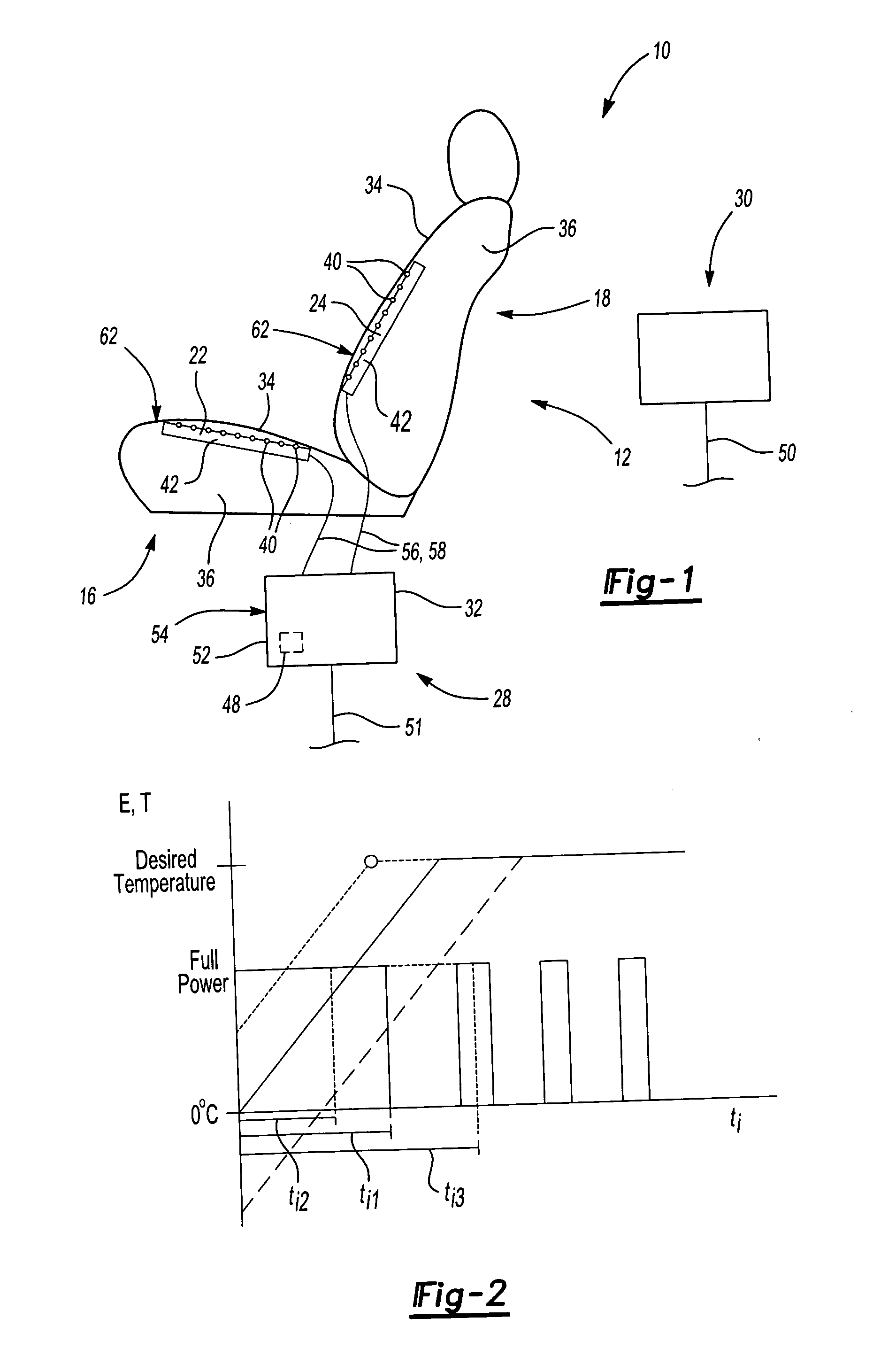 Temperature conditioned assembly having a controller in communication with a temperature sensor