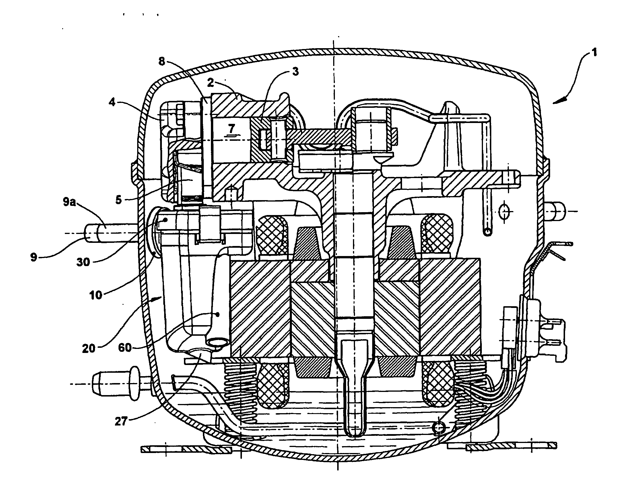 Suction muffler for a reciprocating hermetic compressor