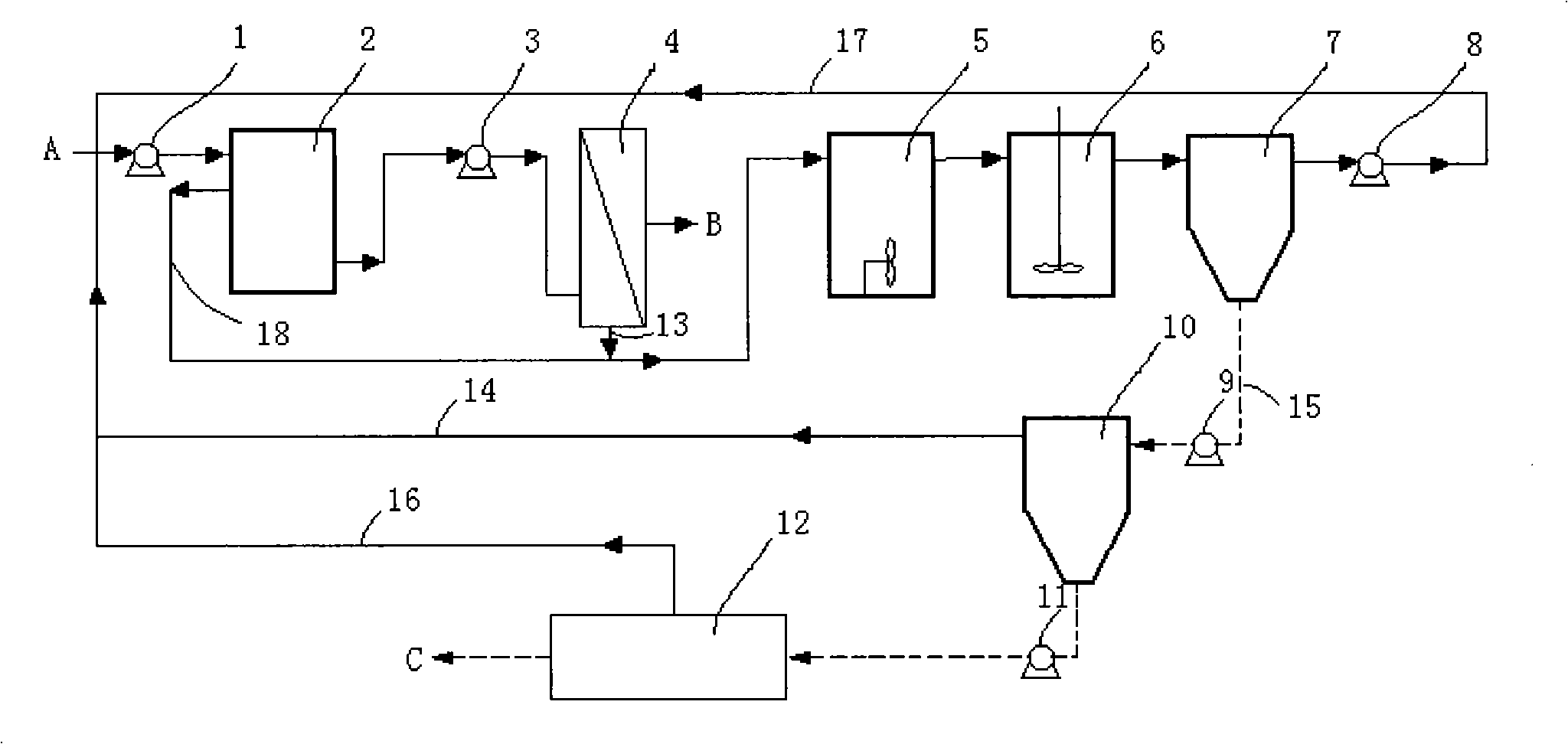 Wastewater treatment system and method for improving coefficient of recovery