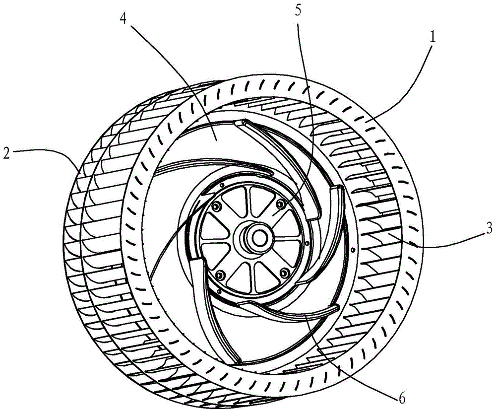 Structure of centrifugal fan impeller
