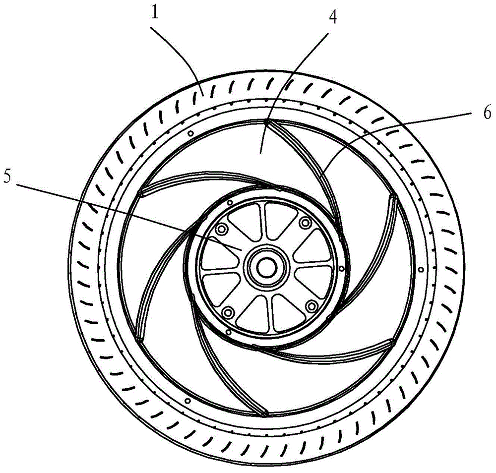 Structure of centrifugal fan impeller