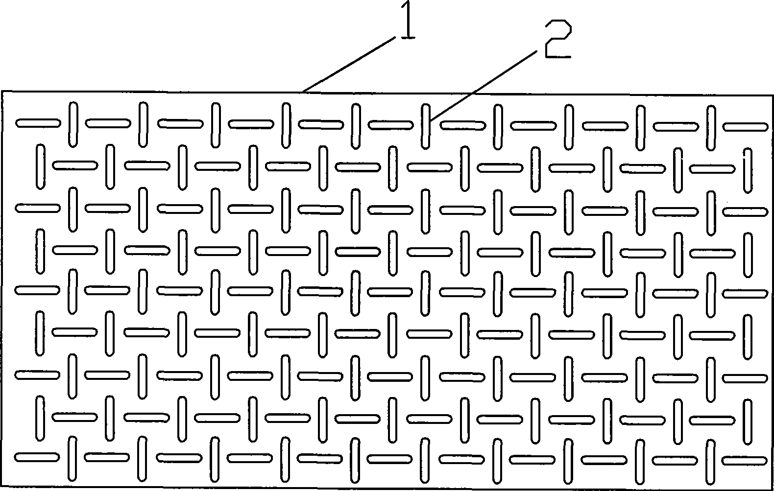 Netted skin-grafting perforating mold