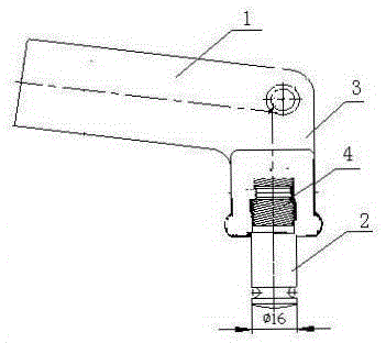 A positioning pin sleeve