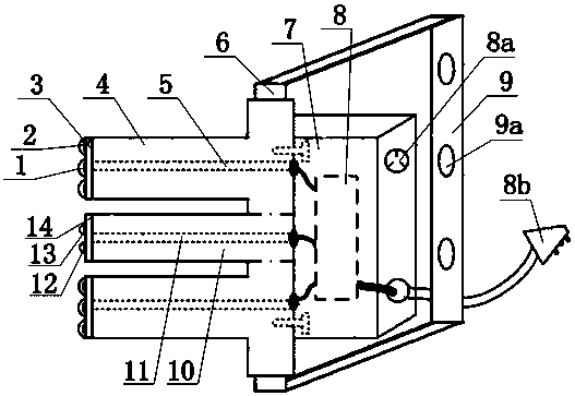 A led explosion-proof lamp driven by a switching power supply