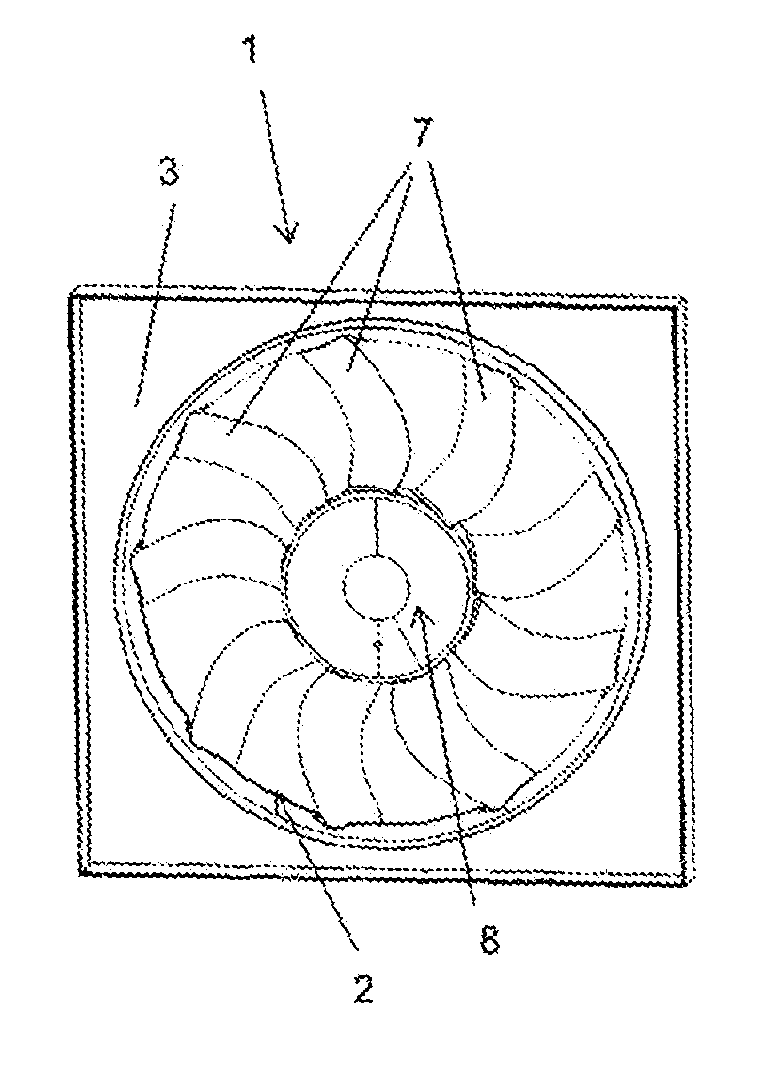 Fan impeller and radiator fan module