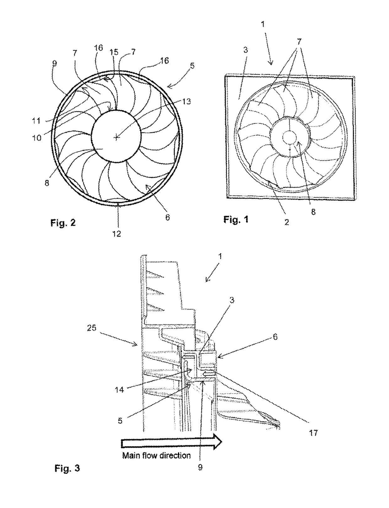 Fan impeller and radiator fan module