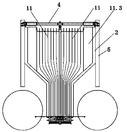 Running-through channeL for seLf-guided virtuaL raiL train and design method of channeL