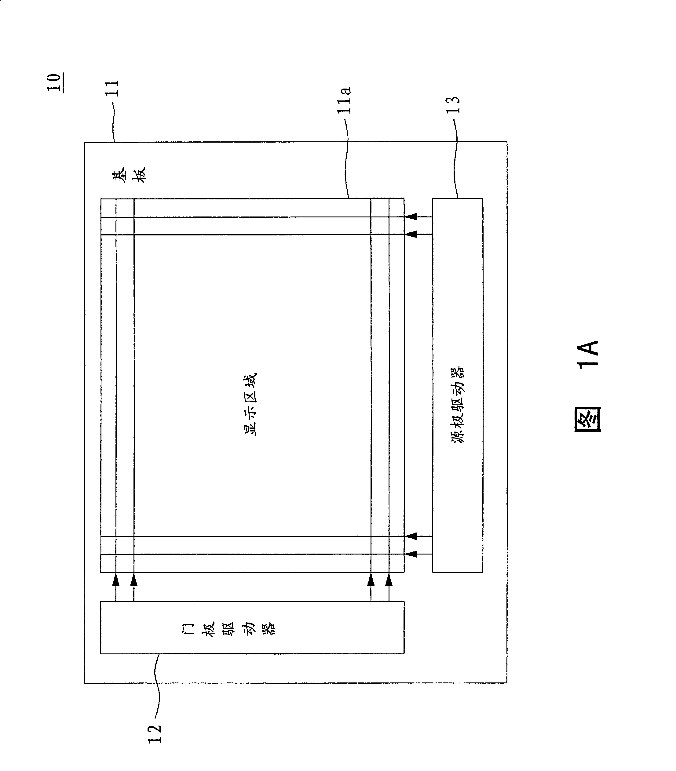 Mobile information device and display device with narrow edging