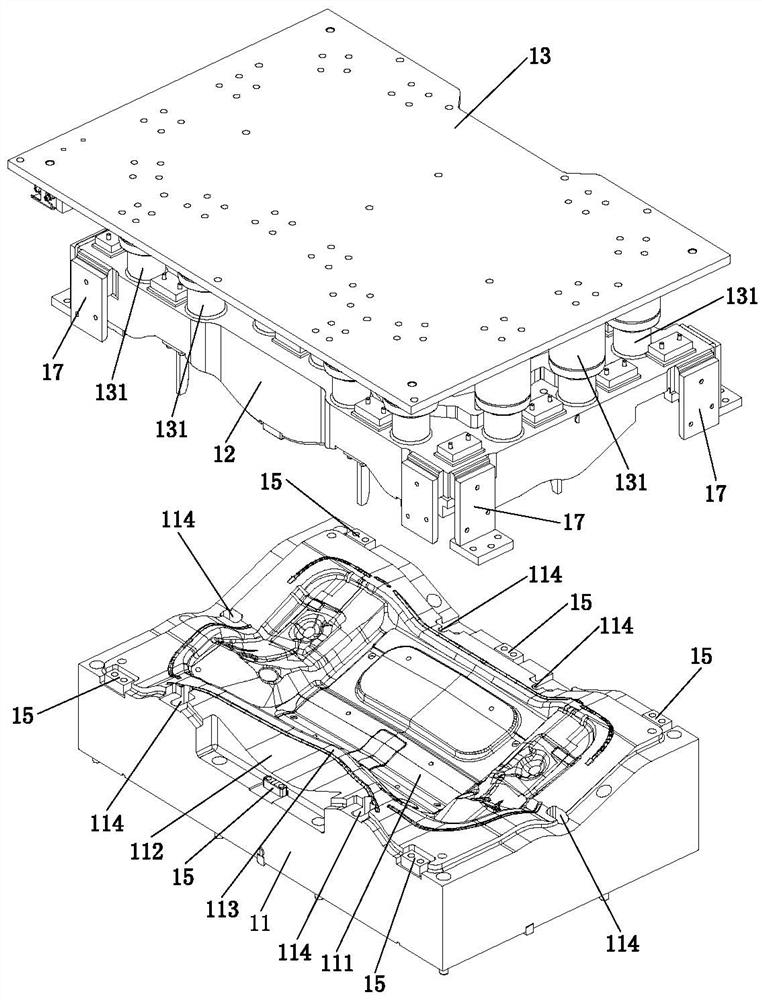 Mold for vehicle skylight assembly and manufacturing process of mold