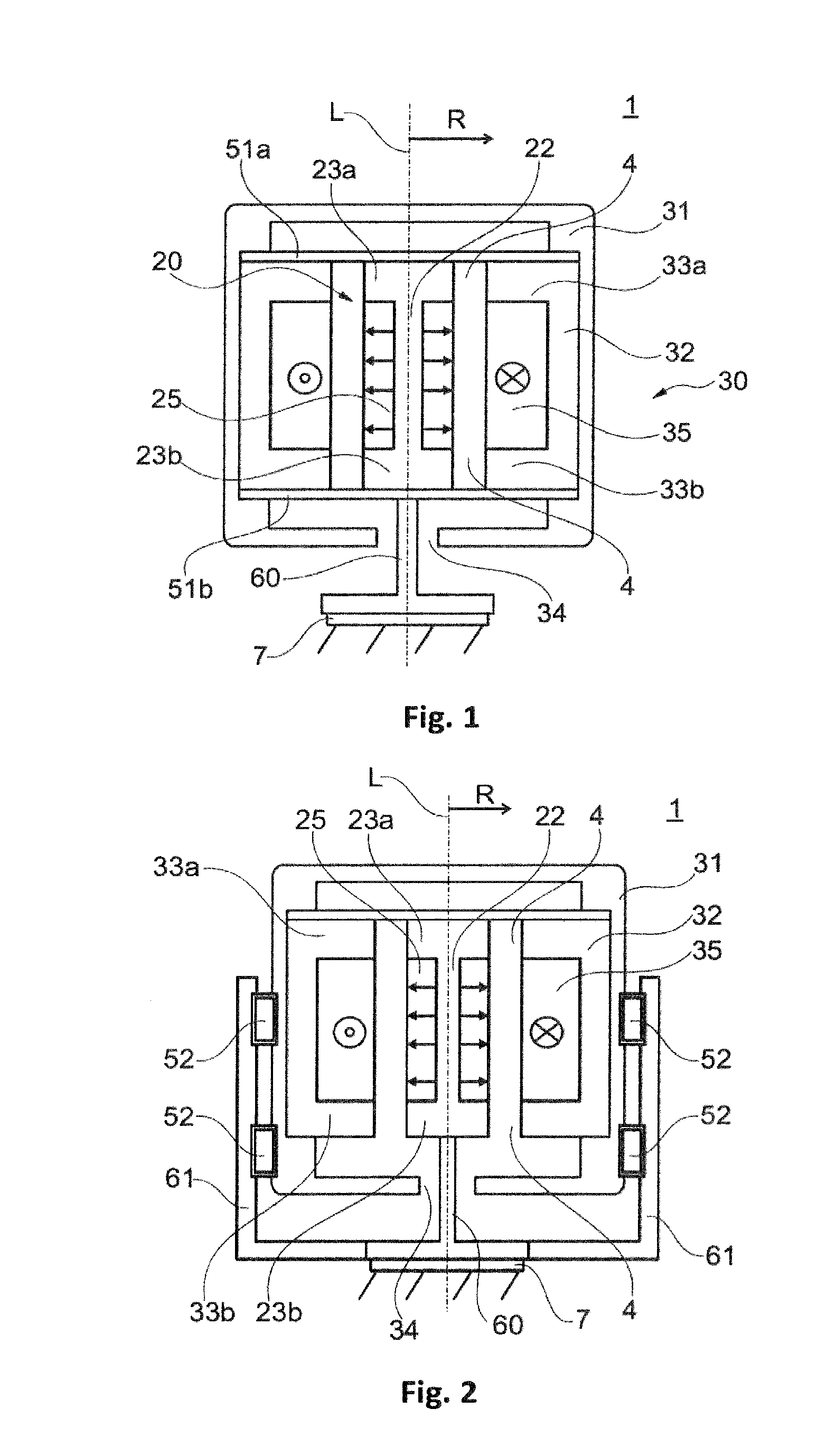 Actuator for damping low-frequency oscillations