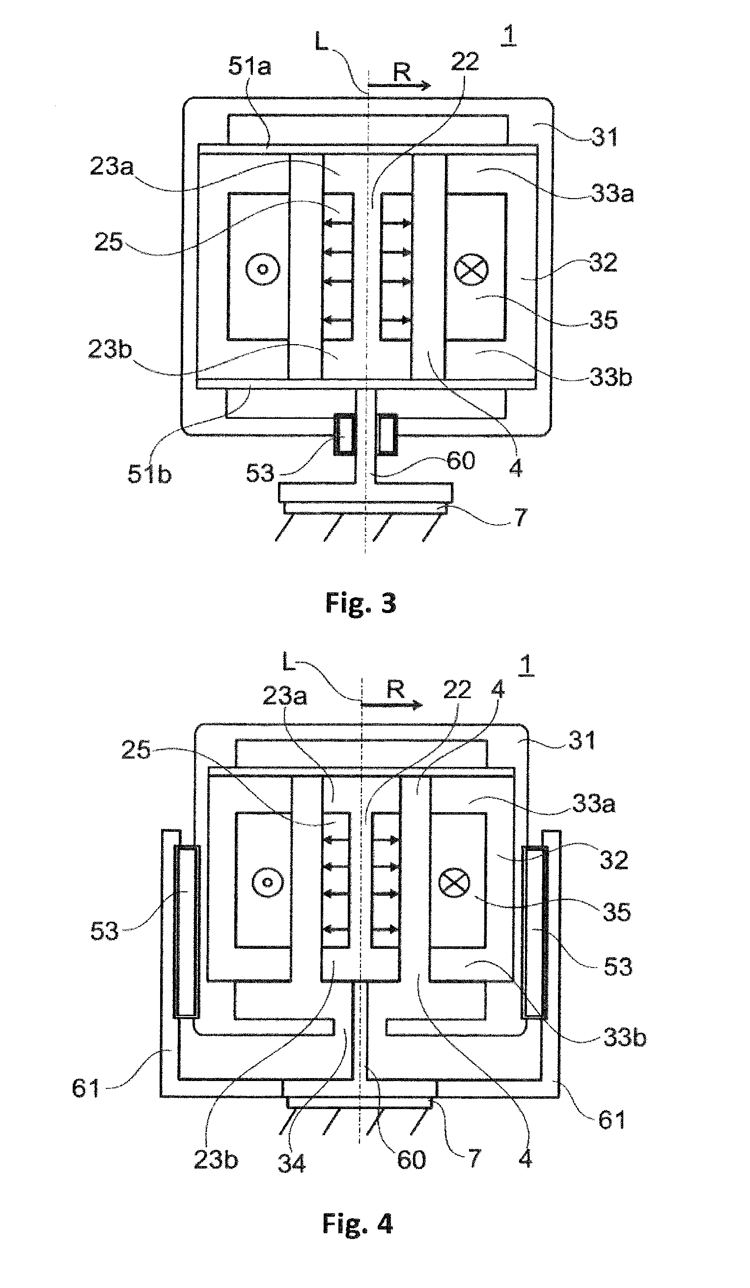 Actuator for damping low-frequency oscillations