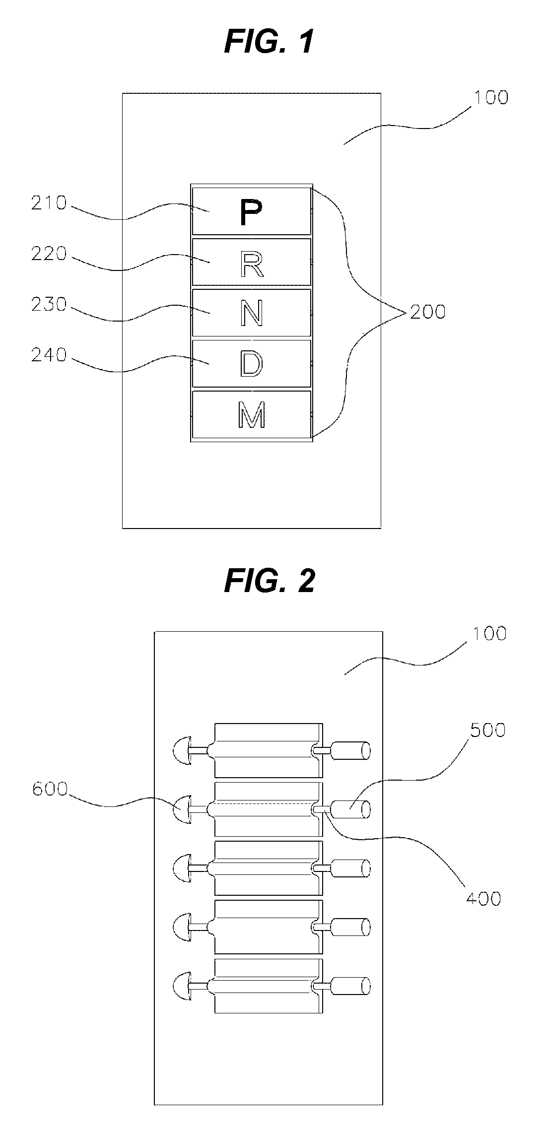 Flap type electronic automatic transmission lever control method
