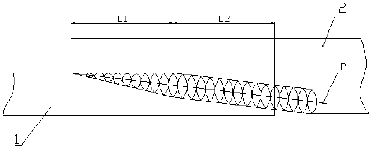 An oil pipe threaded connection structure