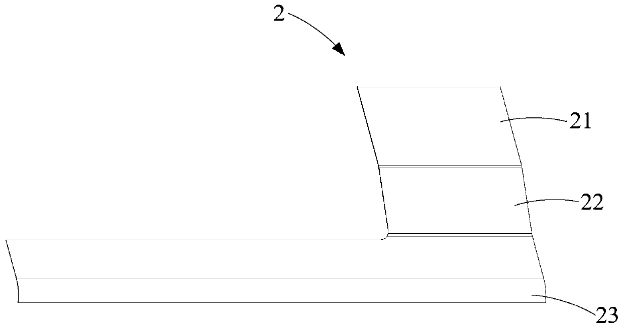 Laminating device for auxiliary material