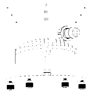 LED (light-emitting diode) street lamp using lamp shell as mounting interface support structure