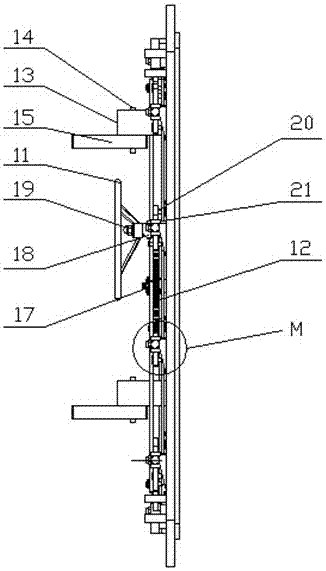 A single-column double-point inner-opening invisible safety door