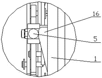 A single-column double-point inner-opening invisible safety door