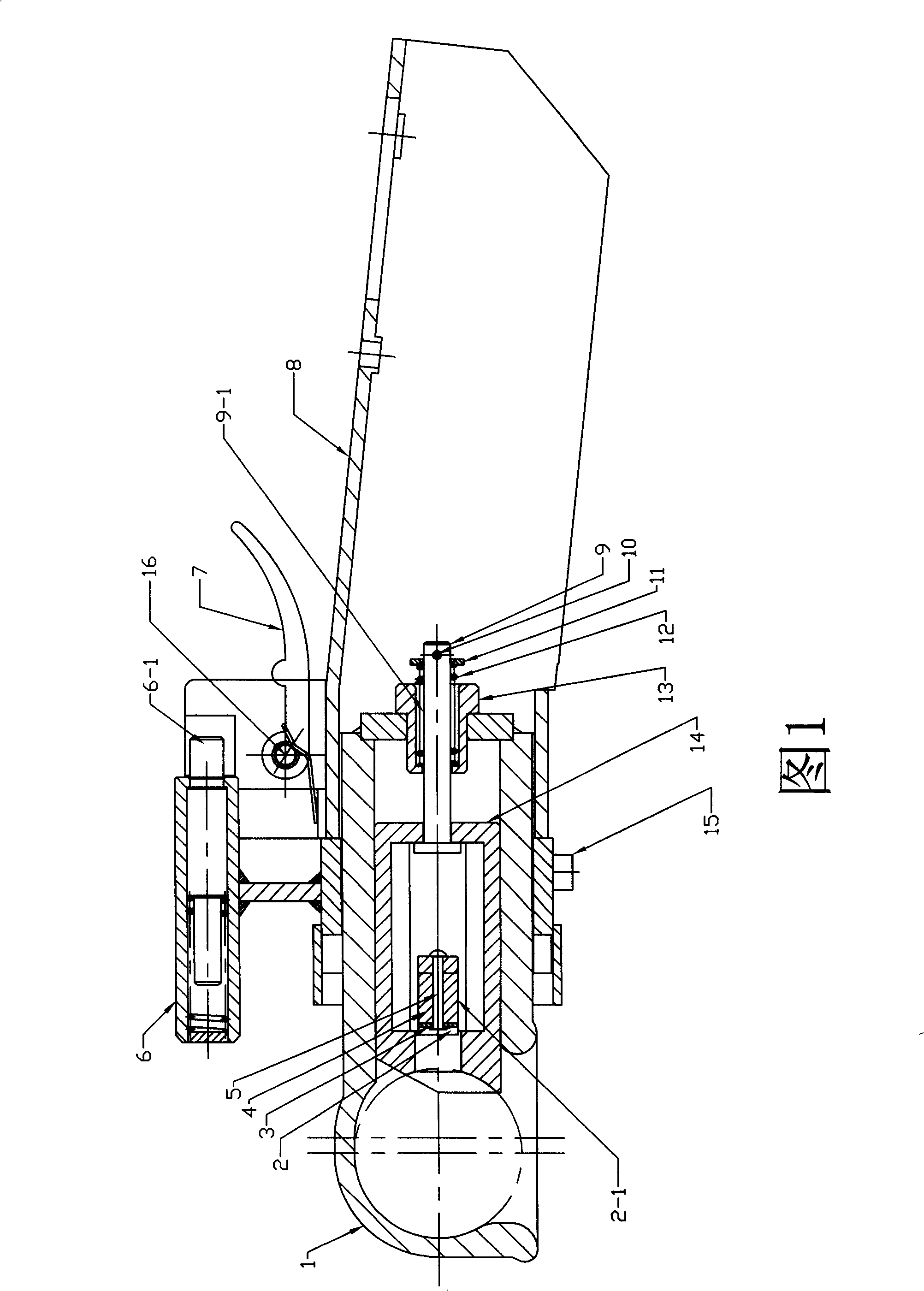 Piston type automobile tractor and assembling method thereof