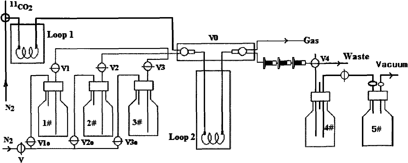 C-acetate preparation method