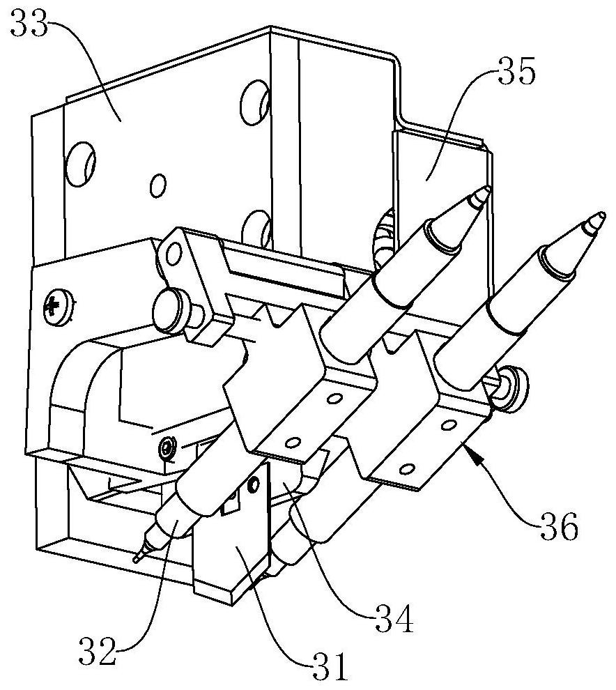 An all-in-one machine for cutting and marking water purifier water pipes