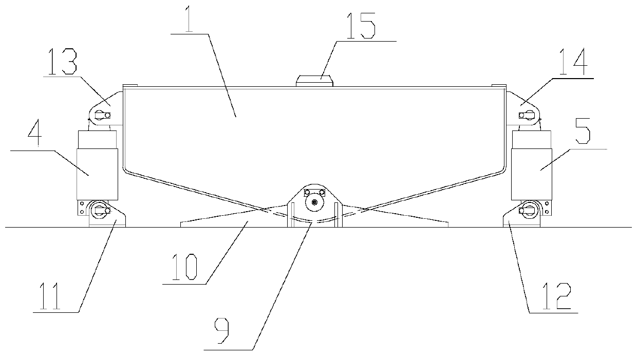 Balance weight installing support and wheel crane