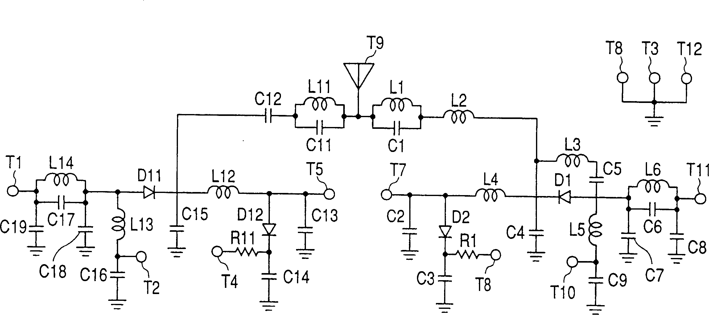 Front end module of mobile communication device