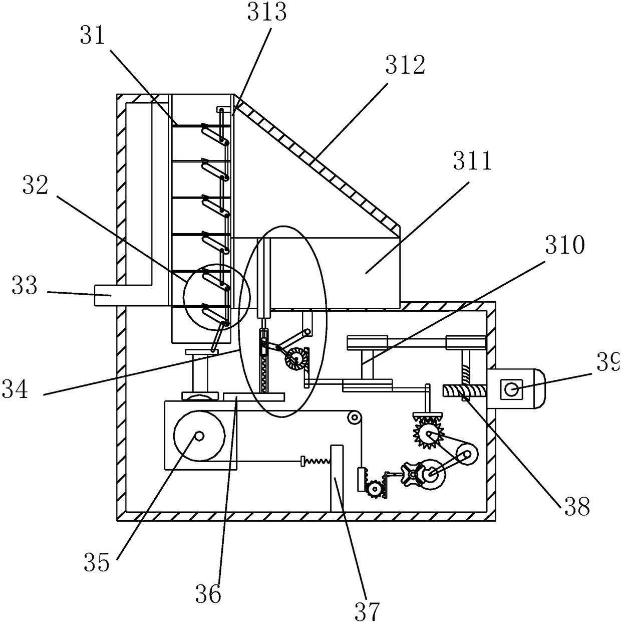 Automatic water injection and drainage device