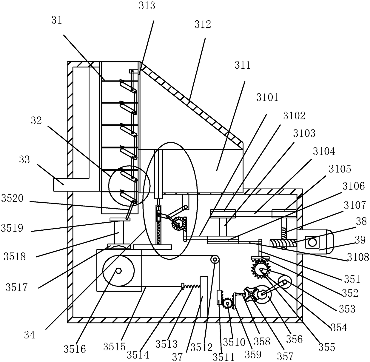Automatic water injection and drainage device