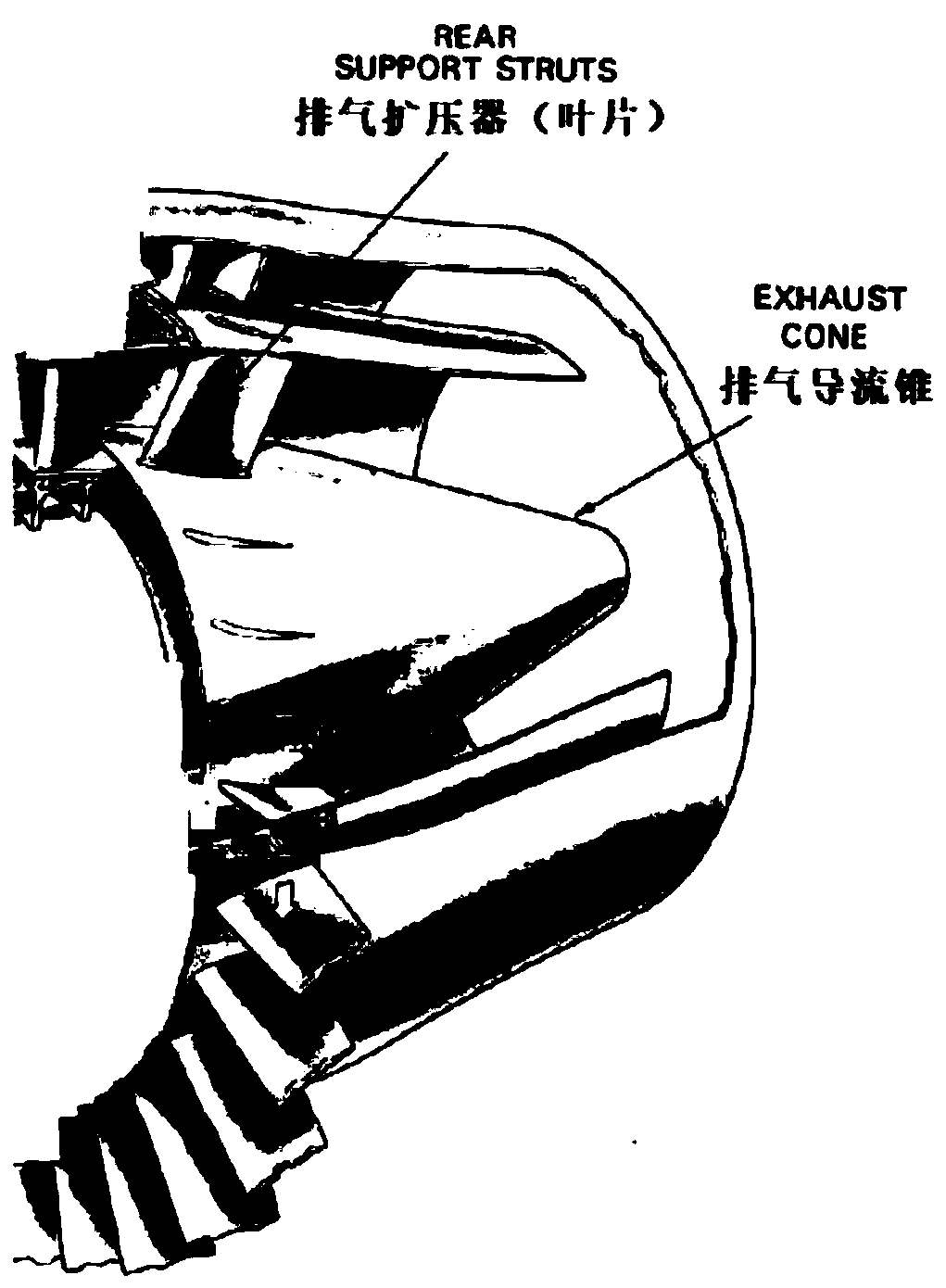 Structure for improving stability of stationary blade of gas turbine