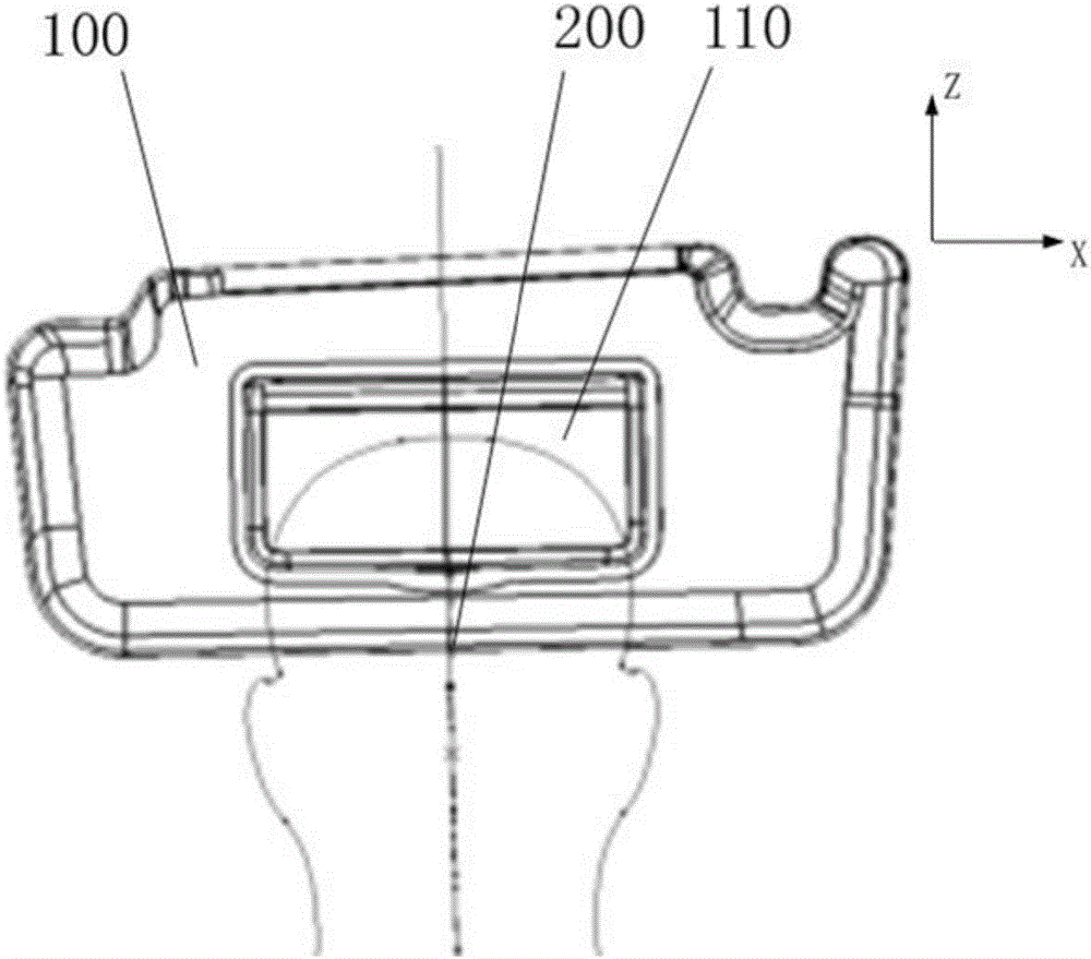 Automobile sun visor arrangement check method