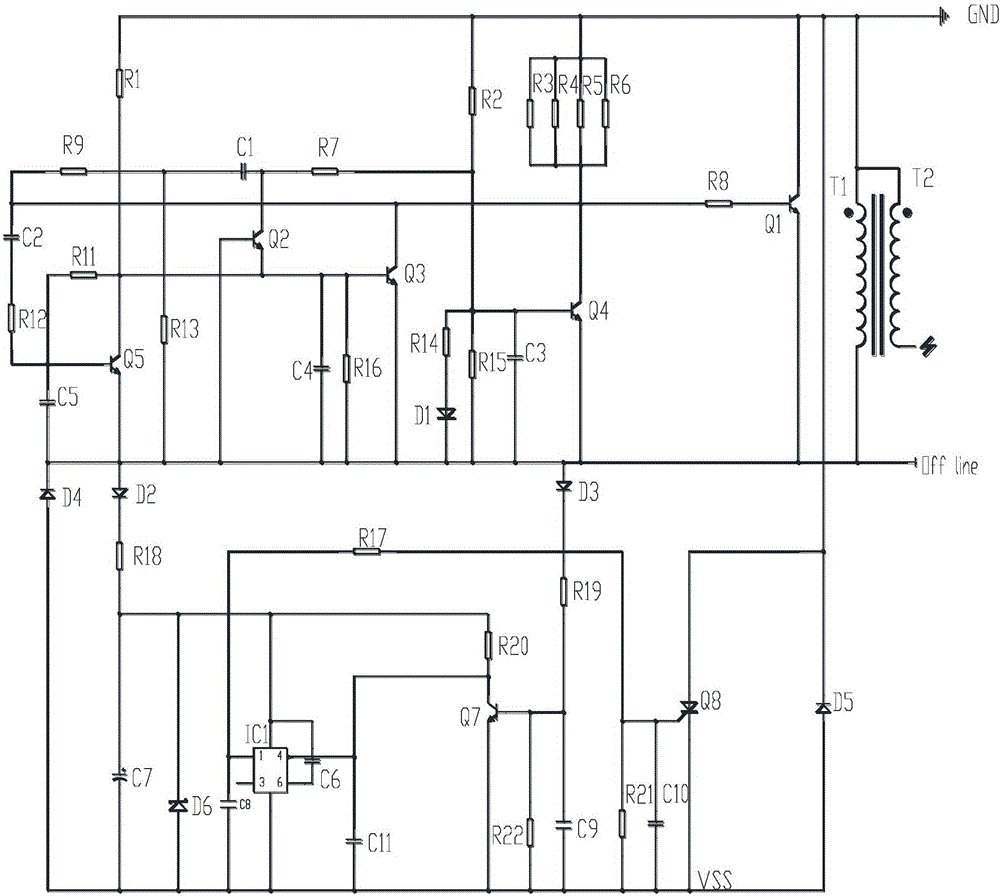TCI igniter circuit with speed limiting function