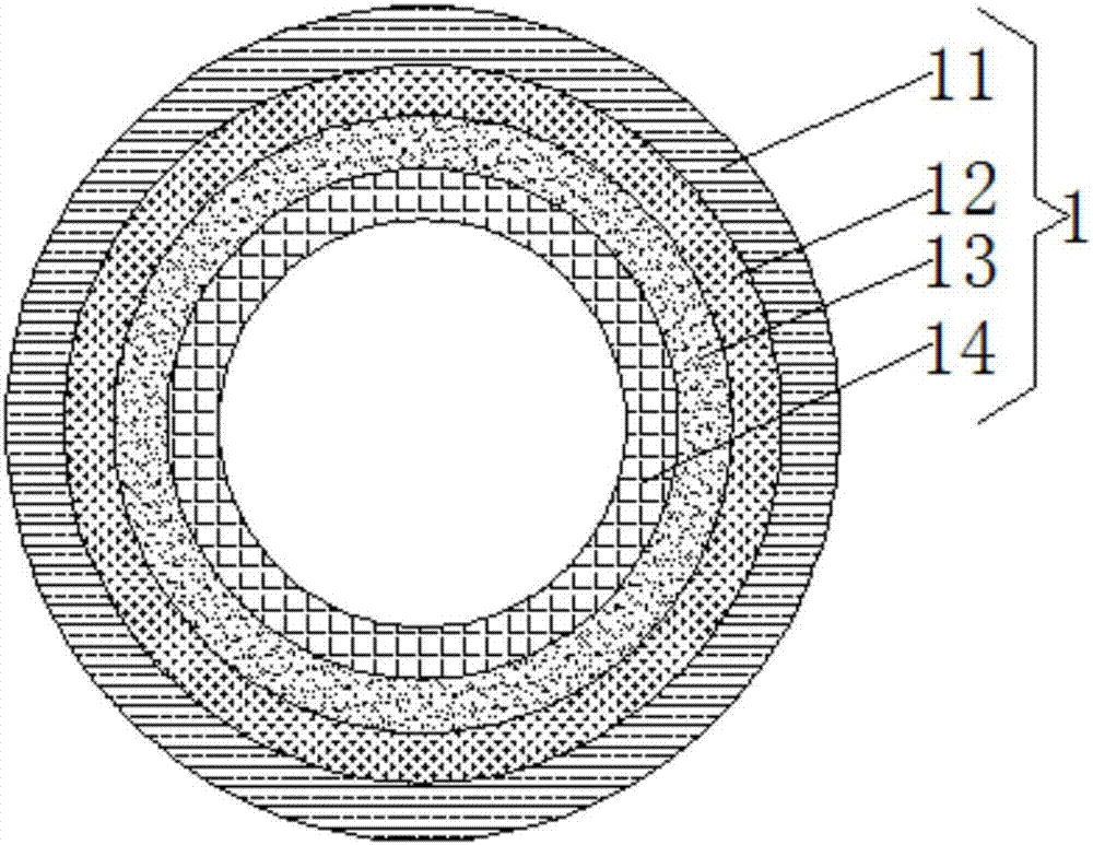 Corrugated pipe with anticorrosion and anti-wear effects