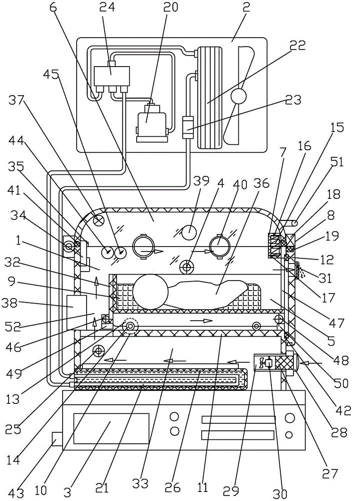 Air energy baby incubator device