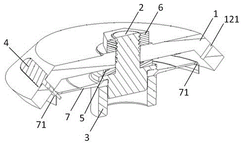 Multi-inclined-hole position degree testing device of disc thin-walled member