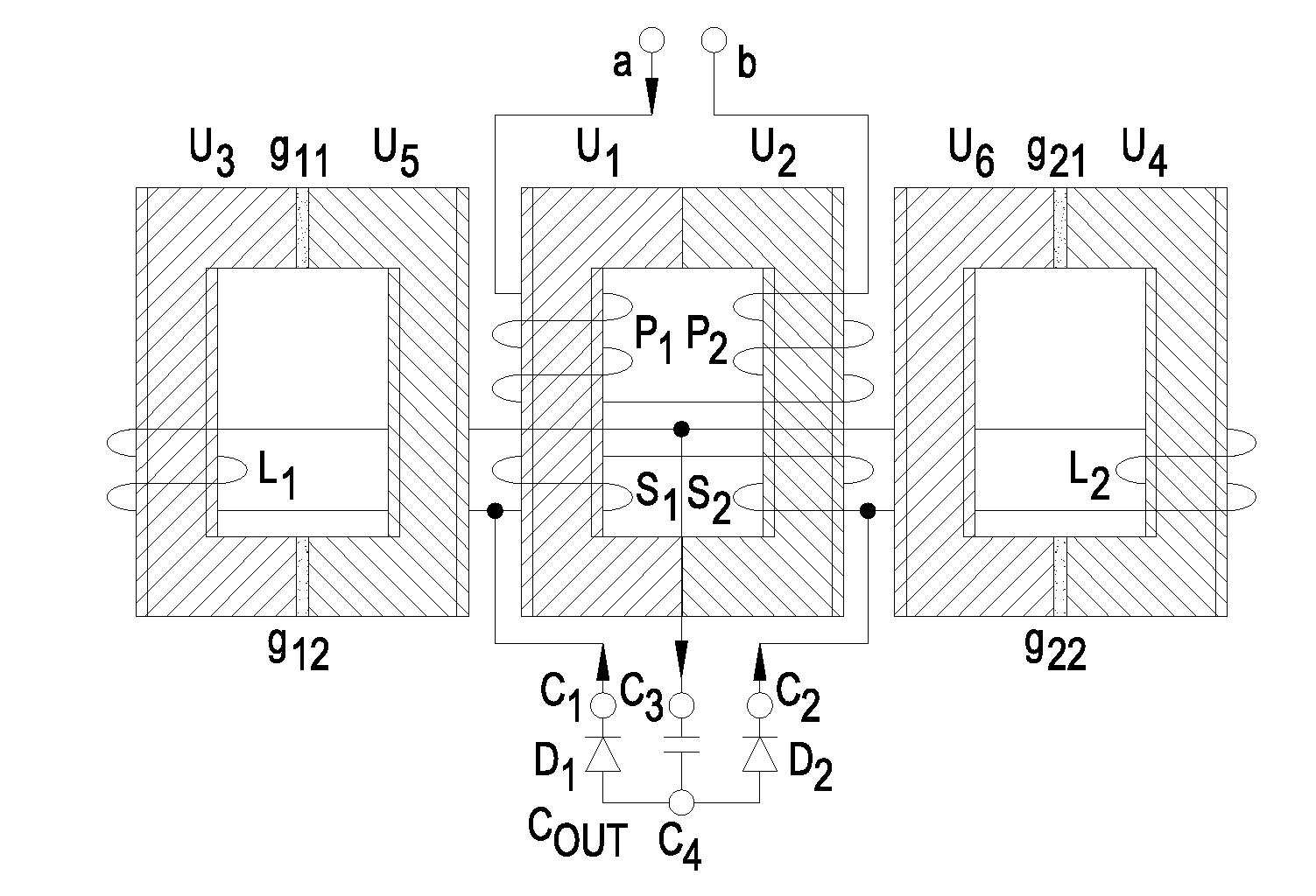 Intergrated magnetic component