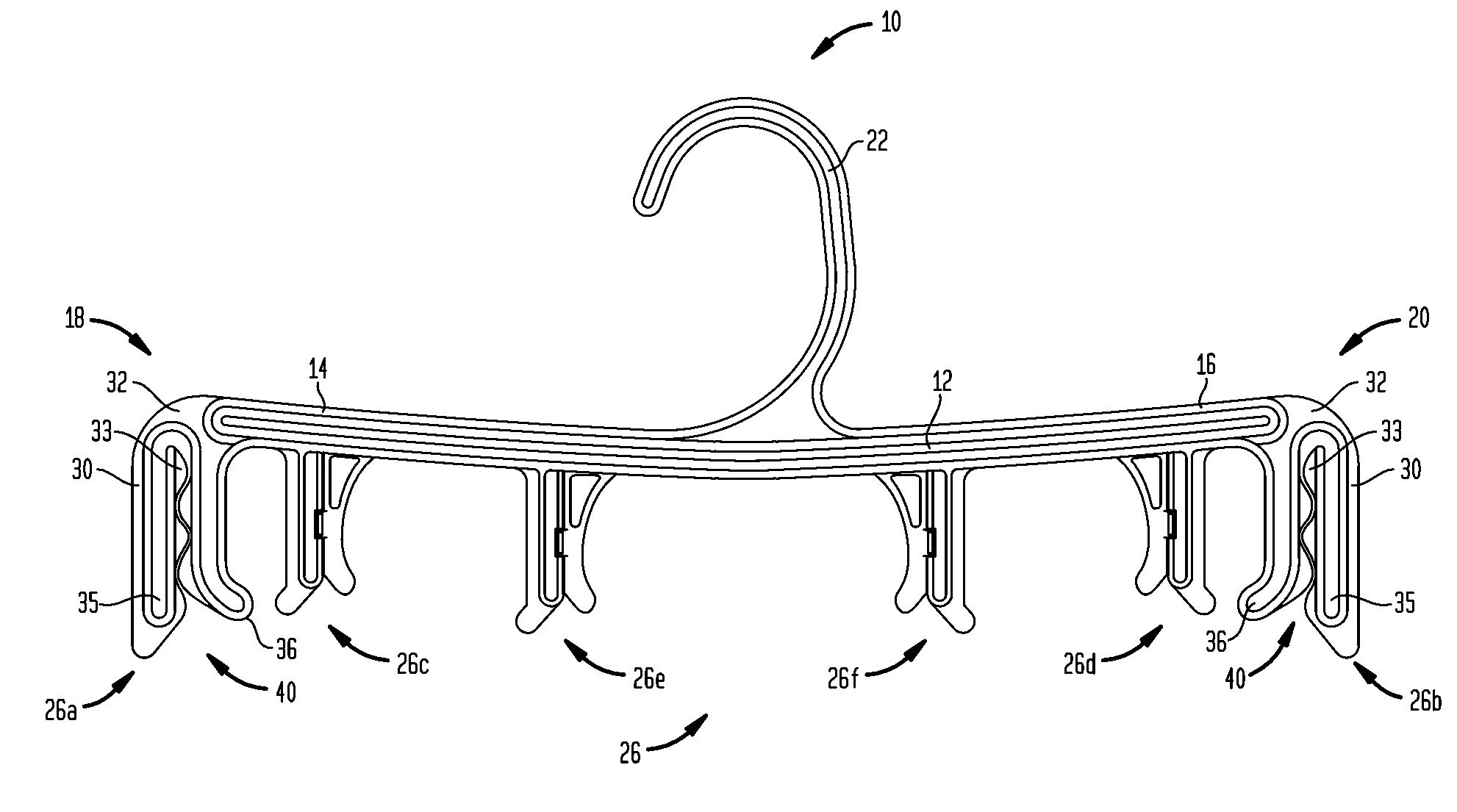 Multiple clip wraparound hanger