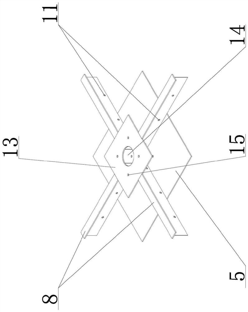 Slab-column joint connection structure, steel tube concrete slab-column structure and construction method