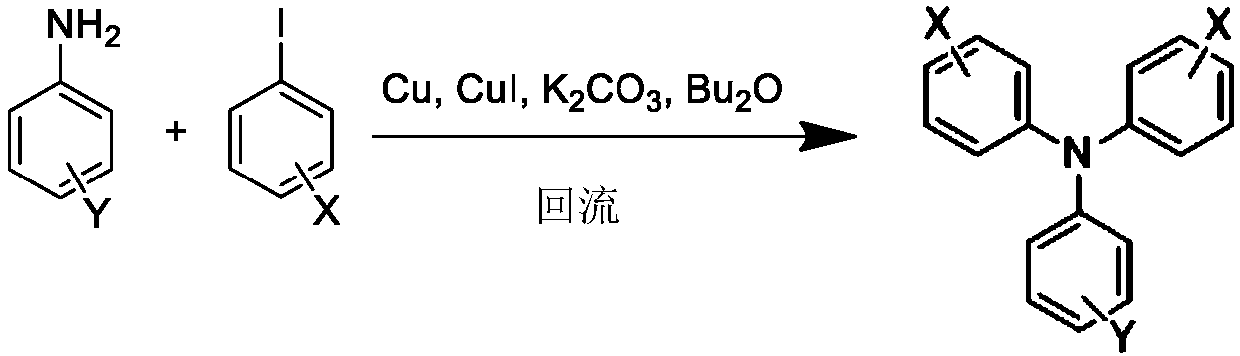 Triphenylamine derivative pure-organic room-temperature phosphorescent material and preparation method thereof